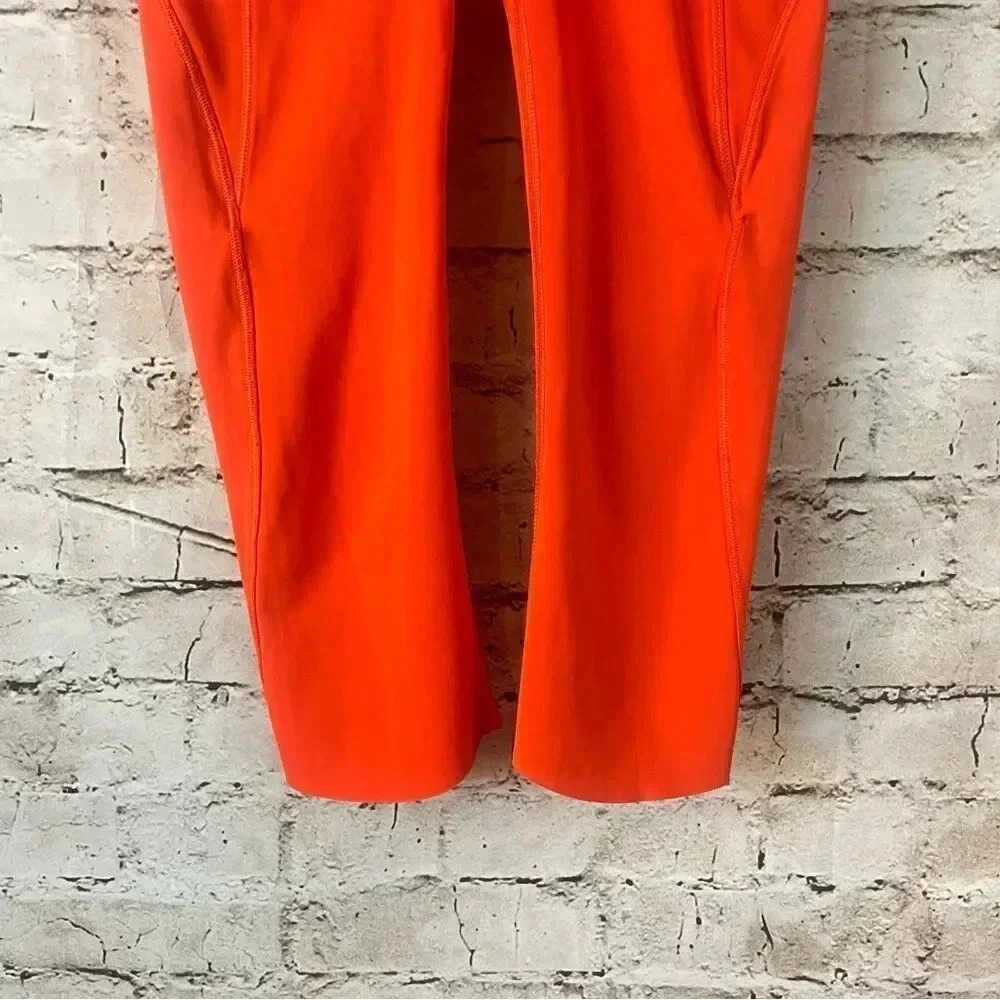 Athleta Women's XXS Velocity Legging Bright Orange Capri Crop Active Yoga - Picture 4 of 9
